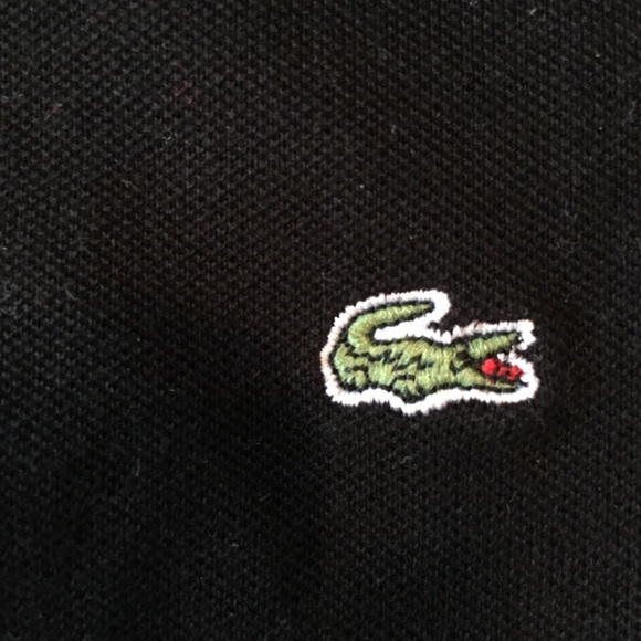 Lacoste Black Short Sleeve Size 12 - Picture 3 of 8